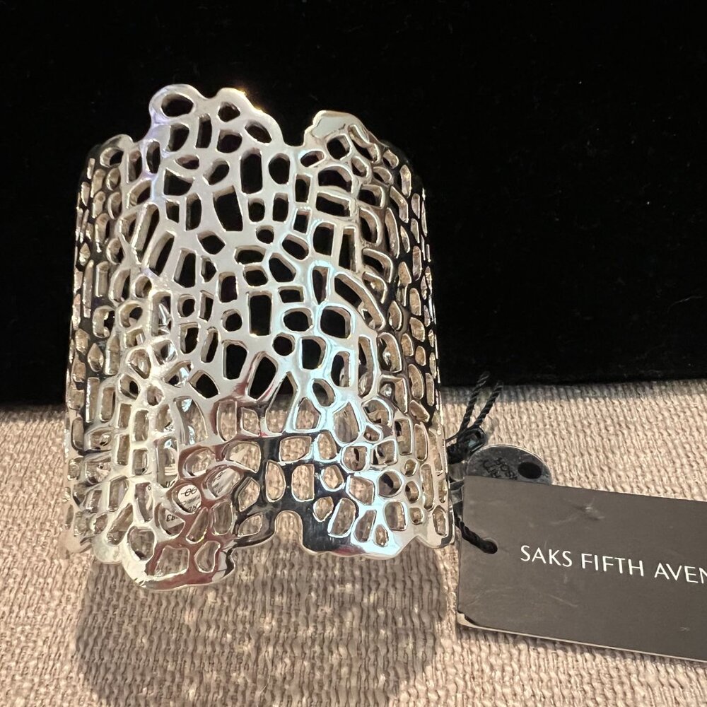 SAKS Silver Cuff Bracelet (only)